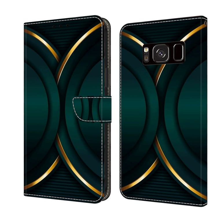 Crystal 3D Shockproof Protective Leather Phone Case, For Samsung Galaxy S8