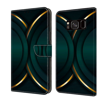 Crystal 3D Shockproof Protective Leather Phone Case, For Samsung Galaxy S8