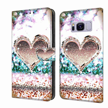 Crystal 3D Shockproof Protective Leather Phone Case, For Samsung Galaxy S9, For Samsung Galaxy S8+