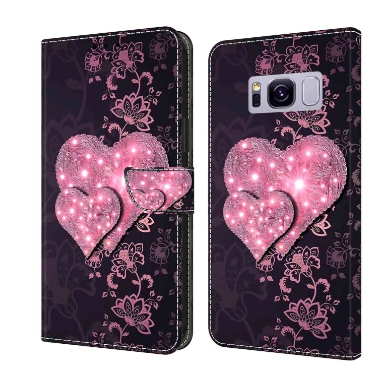 Crystal 3D Shockproof Protective Leather Phone Case, For Samsung Galaxy S9, For Samsung Galaxy S8+