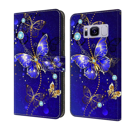 Crystal 3D Shockproof Protective Leather Phone Case, For Samsung Galaxy S9, For Samsung Galaxy S8+