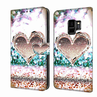 Crystal 3D Shockproof Protective Leather Phone Case, For Samsung Galaxy S9, For Samsung Galaxy S8+