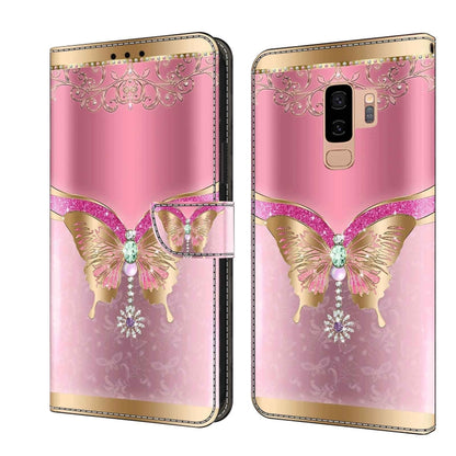 Crystal 3D Shockproof Protective Leather Phone Case, For Samsung Galaxy S10, For Samsung Galaxy S9+