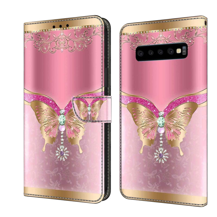 Crystal 3D Shockproof Protective Leather Phone Case, For Samsung Galaxy S10, For Samsung Galaxy S9+