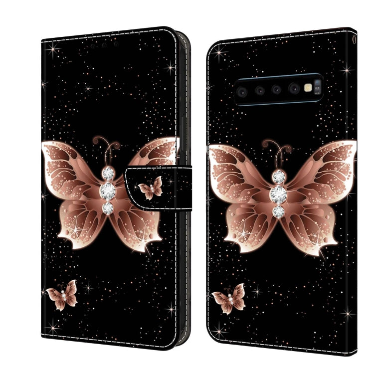 Crystal 3D Shockproof Protective Leather Phone Case, For Samsung Galaxy S10, For Samsung Galaxy S9+