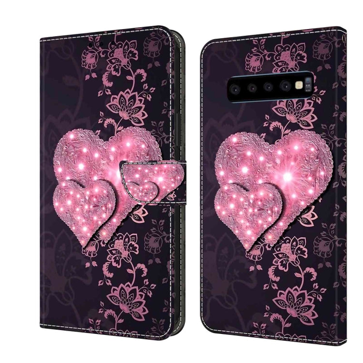 Crystal 3D Shockproof Protective Leather Phone Case, For Samsung Galaxy S10, For Samsung Galaxy S9+