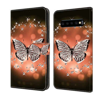 Crystal 3D Shockproof Protective Leather Phone Case, For Samsung Galaxy S10, For Samsung Galaxy S9+