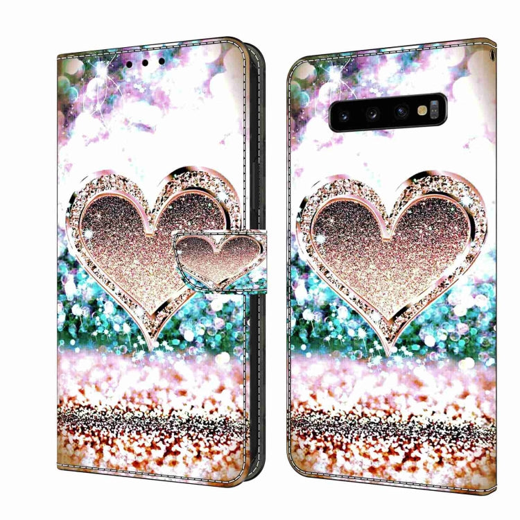 Crystal 3D Shockproof Protective Leather Phone Case, For Samsung Galaxy S10e, For Samsung Galaxy S10+