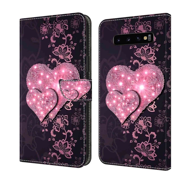 Crystal 3D Shockproof Protective Leather Phone Case, For Samsung Galaxy S10e, For Samsung Galaxy S10+