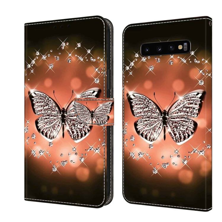 Crystal 3D Shockproof Protective Leather Phone Case, For Samsung Galaxy S10e, For Samsung Galaxy S10+