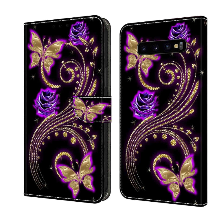 Crystal 3D Shockproof Protective Leather Phone Case, For Samsung Galaxy S10e, For Samsung Galaxy S10+
