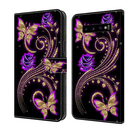 Crystal 3D Shockproof Protective Leather Phone Case, For Samsung Galaxy S10e, For Samsung Galaxy S10+