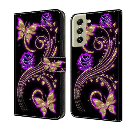Crystal 3D Shockproof Protective Leather Phone Case, For Samsung Galaxy A22 5G, For Samsung Galaxy S21 FE 5G