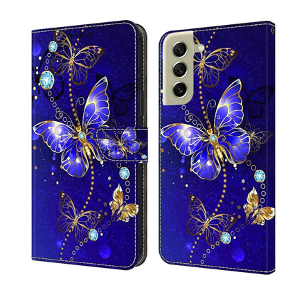 Crystal 3D Shockproof Protective Leather Phone Case, For Samsung Galaxy A22 5G, For Samsung Galaxy S21 FE 5G