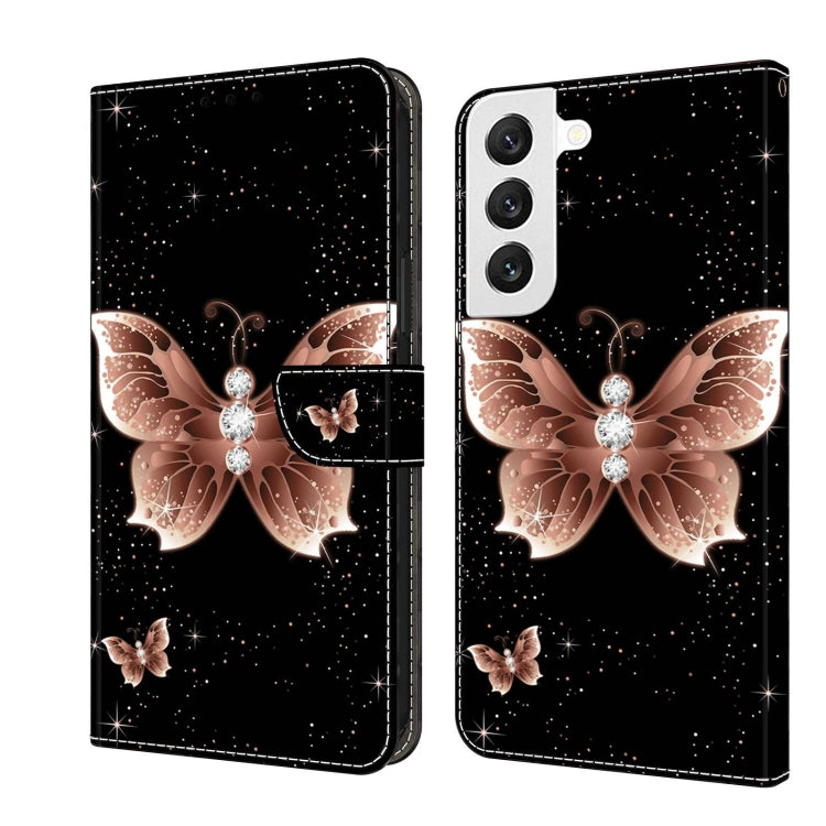 Crystal 3D Shockproof Protective Leather Phone Case, For Samsung Galaxy S22, For Samsung Galaxy A52 / A52s 5G