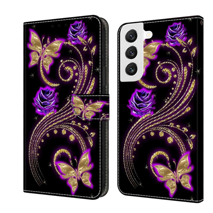 Crystal 3D Shockproof Protective Leather Phone Case, For Samsung Galaxy S22, For Samsung Galaxy A52 / A52s 5G