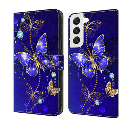 Crystal 3D Shockproof Protective Leather Phone Case, For Samsung Galaxy S22, For Samsung Galaxy A52 / A52s 5G