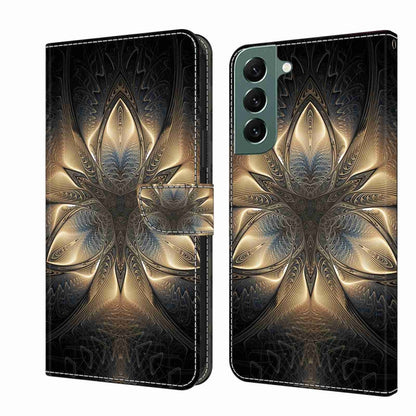 Crystal 3D Shockproof Protective Leather Phone Case, For Samsung Galaxy S22 Ultra, For Samsung Galaxy S22+