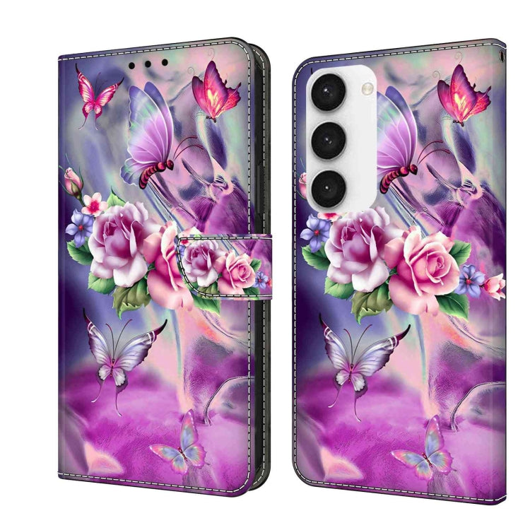 Crystal 3D Shockproof Protective Leather Phone Case, For Samsung Galaxy S23 Ultra, For Samsung Galaxy S23