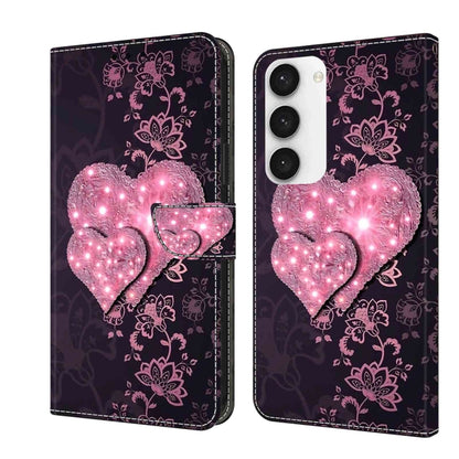 Crystal 3D Shockproof Protective Leather Phone Case, For Samsung Galaxy S23 Ultra, For Samsung Galaxy S23