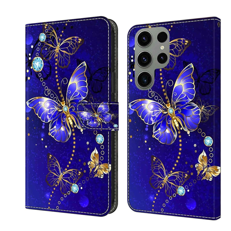Crystal 3D Shockproof Protective Leather Phone Case, For Samsung Galaxy S23 Ultra, For Samsung Galaxy S23