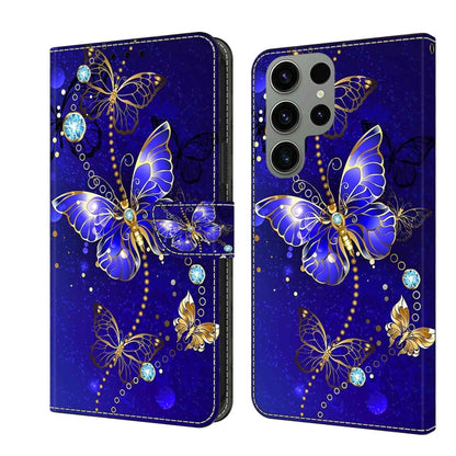 Crystal 3D Shockproof Protective Leather Phone Case, For Samsung Galaxy S23 Ultra, For Samsung Galaxy S23