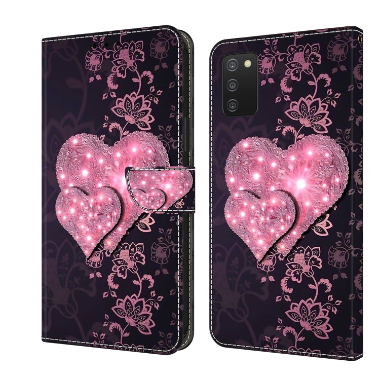 Crystal 3D Shockproof Protective Leather Phone Case, For Samsung Galaxy A53, For Samsung Galaxy A03s