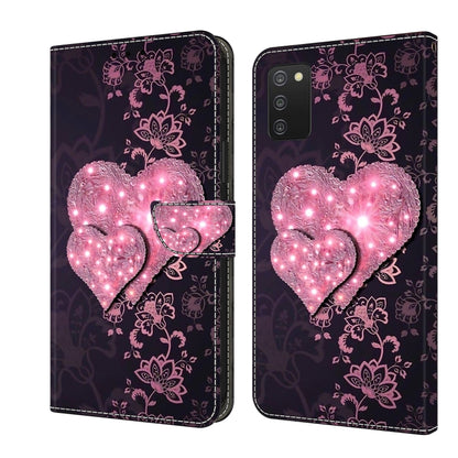 Crystal 3D Shockproof Protective Leather Phone Case, For Samsung Galaxy A53, For Samsung Galaxy A03s