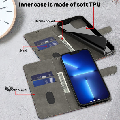 Crystal 3D Shockproof Protective Leather Phone Case, For Samsung Galaxy A24, For Samsung Galaxy A14 4G / 5G