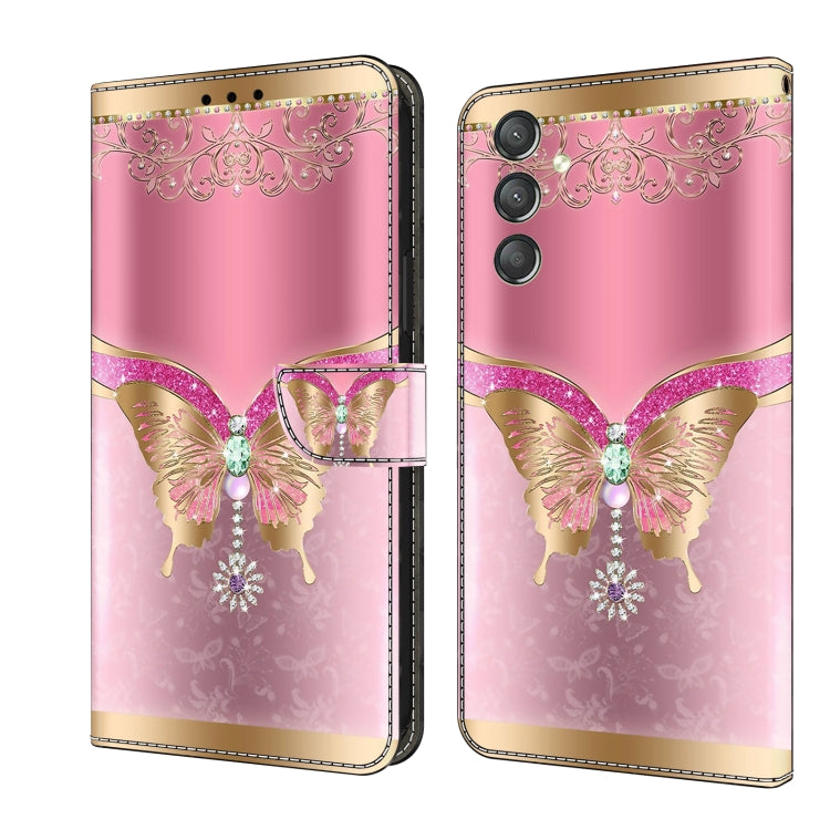 Crystal 3D Shockproof Protective Leather Phone Case, For Samsung Galaxy A24, For Samsung Galaxy A14 4G / 5G