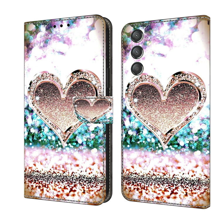 Crystal 3D Shockproof Protective Leather Phone Case, For Samsung Galaxy A24, For Samsung Galaxy A14 4G / 5G