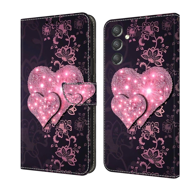 Crystal 3D Shockproof Protective Leather Phone Case, For Samsung Galaxy A24, For Samsung Galaxy A14 4G / 5G