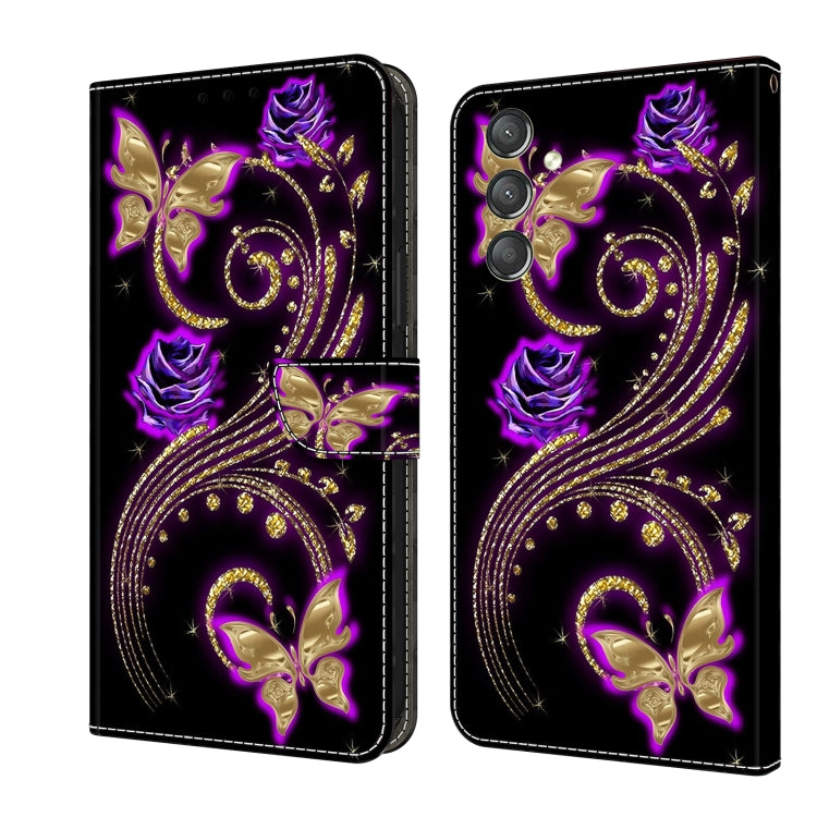Crystal 3D Shockproof Protective Leather Phone Case, For Samsung Galaxy A24, For Samsung Galaxy A14 4G / 5G