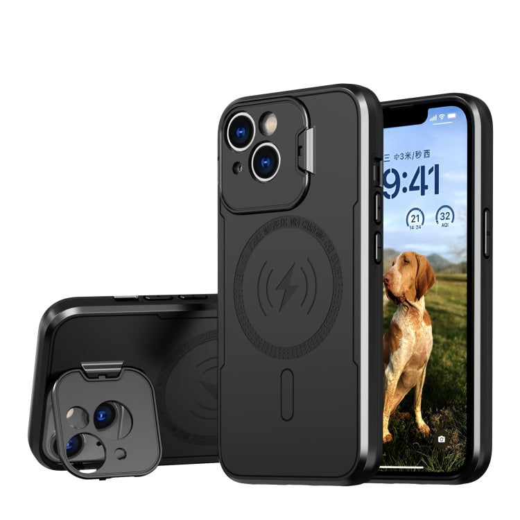 MagSafe Magnetic Invisible Camera Holder Phone Case, For iPhone 15 Pro Max, For iPhone 15 Pro, For iPhone 15 Plus, For iPhone 15
