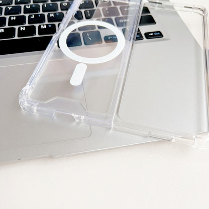 Magsafe Magnetic Transparent Shockproof Phone Case, For Samsung Galaxy Z Fold5 5G, For Samsung Galaxy Z Flip5 5G