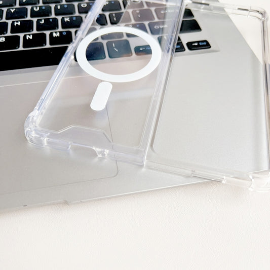 Magsafe Magnetic Transparent Shockproof Phone Case, For Samsung Galaxy Z Fold5 5G, For Samsung Galaxy Z Flip5 5G