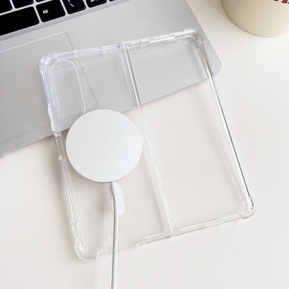 Magsafe Magnetic Transparent Shockproof Phone Case, For Samsung Galaxy Z Fold5 5G, For Samsung Galaxy Z Flip5 5G