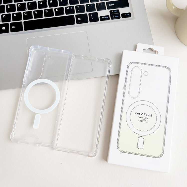 Magsafe Magnetic Transparent Shockproof Phone Case, For Samsung Galaxy Z Fold5 5G, For Samsung Galaxy Z Flip5 5G