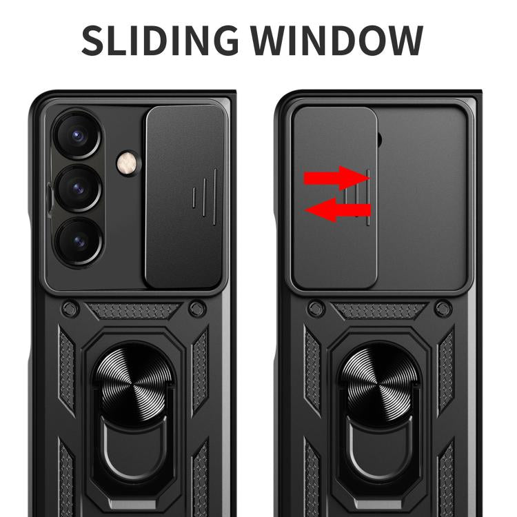 Sliding Camera Cover Design TPU+PC Phone Case, For Samsung Galaxy Z Fold8, For Samsung Galaxy Z Fold7, For Samsung Galaxy Z Fold6, For Samsung Galaxy Z Fold5