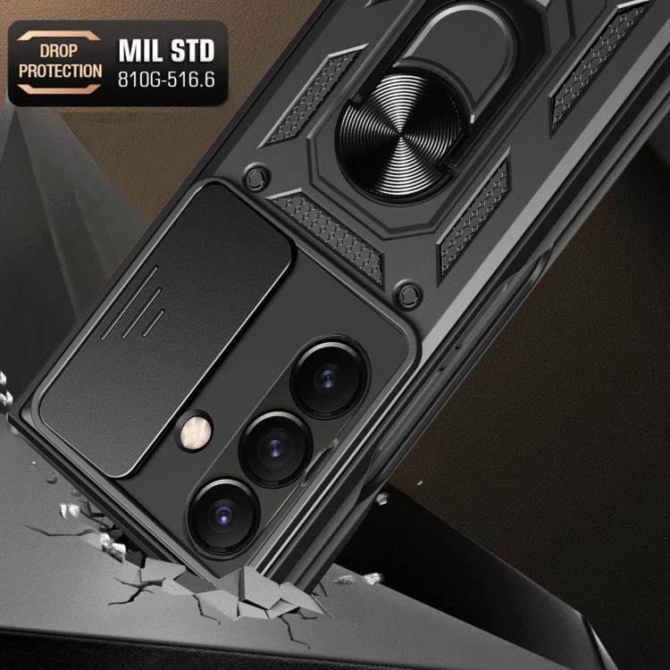 Sliding Camera Cover Design TPU+PC Phone Case, For Samsung Galaxy Z Fold8, For Samsung Galaxy Z Fold7, For Samsung Galaxy Z Fold6, For Samsung Galaxy Z Fold5