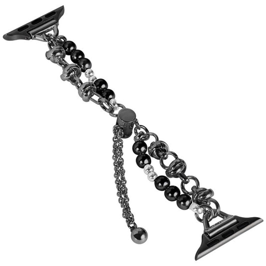 Pearl Bracelet Metal Watch Band, For Apple Watch SE 40mm, For Apple Watch SE 44mm, For Apple Watch 6 40mm, For Apple Watch 6 44mm, For Apple Watch 5 44mm, For Apple Watch 5 40mm, For Apple Watch 4 44mm, For Apple Watch 4 40mm, For Apple Watch 3 38mm   ...