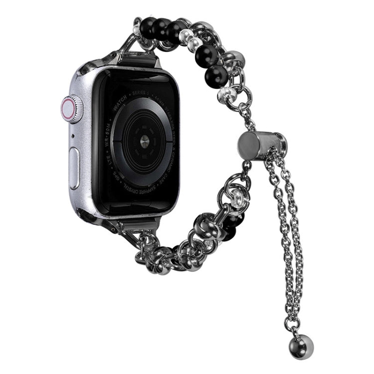 Pearl Bracelet Metal Watch Band, For Apple Watch SE 2023 44mm, For Apple Watch Ultra 49mm, For Apple Watch SE 2023 40mm, For Apple Watch 8 41mm, For Apple Watch Ultra 2 49mm, For Apple Watch 8 45mm, For Apple Watch SE 2022 40mm                         ...