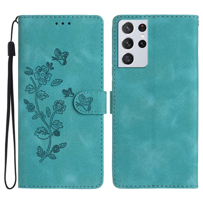 Flower Butterfly Embossing Pattern Leather Phone Case, For Samsung Galaxy A32 4G, For Samsung Galaxy A72 5G, For Samsung Galaxy A52 5G, For Samsung Galaxy A32 5G, For Samsung Galaxy S21 5G, For Samsung Galaxy S21+ 5G, For Samsung Galaxy S21 Ultra 5G   ...