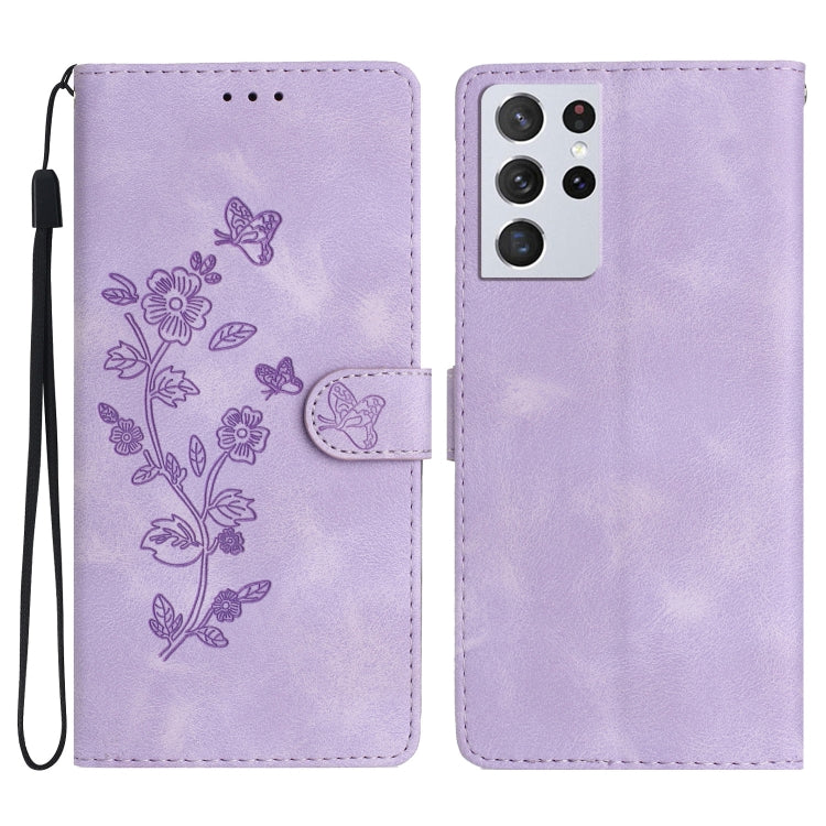 Flower Butterfly Embossing Pattern Leather Phone Case, For Samsung Galaxy A32 4G, For Samsung Galaxy A72 5G, For Samsung Galaxy A52 5G, For Samsung Galaxy A32 5G, For Samsung Galaxy S21 5G, For Samsung Galaxy S21+ 5G, For Samsung Galaxy S21 Ultra 5G   ...
