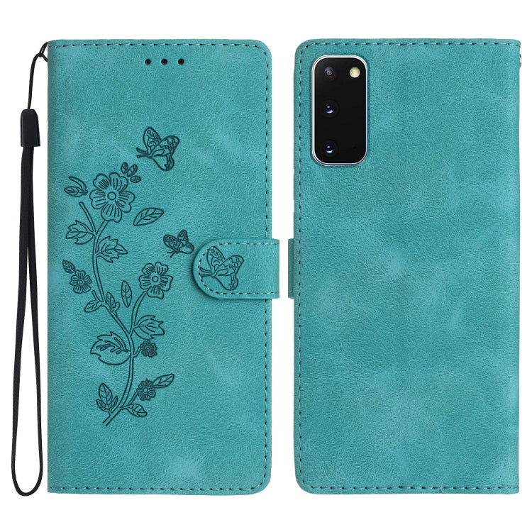 Flower Butterfly Embossing Pattern Leather Phone Case, For Samsung Galaxy A12, For Samsung Galaxy A42 5G, For Samsung Galaxy Note20 Ultra, For Samsung Galaxy Note20, For Samsung Galaxy A21s, For Samsung Galaxy S20 Ultra, For Samsung Galaxy S20         ...