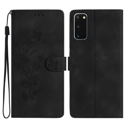 Flower Butterfly Embossing Pattern Leather Phone Case, For Samsung Galaxy A12, For Samsung Galaxy A42 5G, For Samsung Galaxy Note20 Ultra, For Samsung Galaxy Note20, For Samsung Galaxy A21s, For Samsung Galaxy S20 Ultra, For Samsung Galaxy S20         ...
