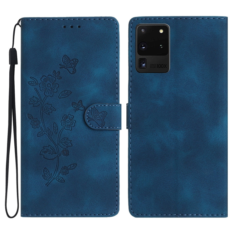 Flower Butterfly Embossing Pattern Leather Phone Case, For Samsung Galaxy A12, For Samsung Galaxy A42 5G, For Samsung Galaxy Note20 Ultra, For Samsung Galaxy Note20, For Samsung Galaxy A21s, For Samsung Galaxy S20 Ultra, For Samsung Galaxy S20         ...