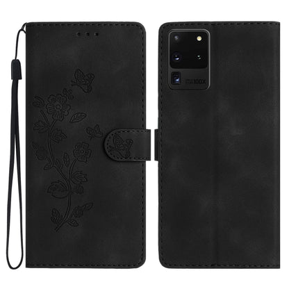 Flower Butterfly Embossing Pattern Leather Phone Case, For Samsung Galaxy A12, For Samsung Galaxy A42 5G, For Samsung Galaxy Note20 Ultra, For Samsung Galaxy Note20, For Samsung Galaxy A21s, For Samsung Galaxy S20 Ultra, For Samsung Galaxy S20         ...