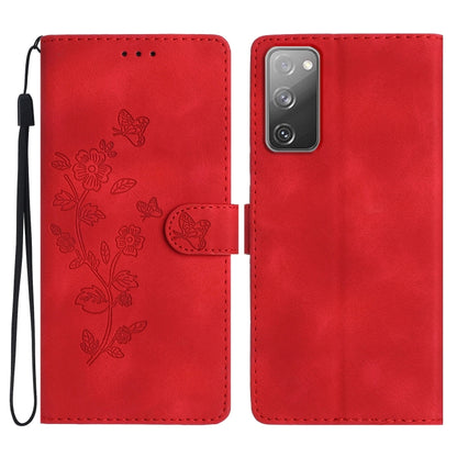 Flower Butterfly Embossing Pattern Leather Phone Case, For Samsung Galaxy S23 5G, For Samsung Galaxy A14 5G, For Samsung Galaxy A04, For Samsung Galaxy A04s, For Samsung Galaxy S20 FE, For Samsung Galaxy M53, For Samsung Galaxy M23                     ...