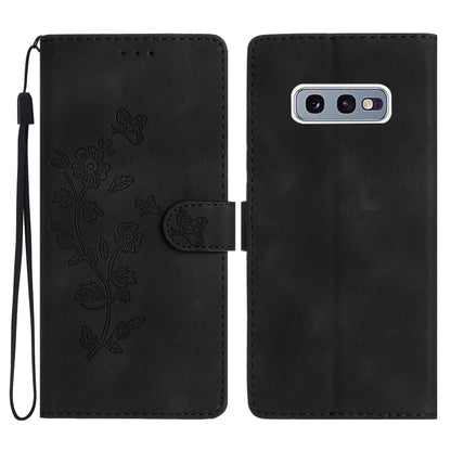 Flower Butterfly Embossing Pattern Leather Phone Case, For Samsung Galaxy A10 / M10, For Samsung Galaxy A20 / A30, For Samsung Galaxy A50, For Samsung Galaxy S10e, For Samsung Galaxy S10+, For Samsung Galaxy S10